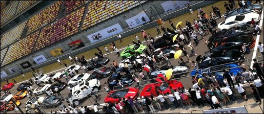 Sick supercar event at China