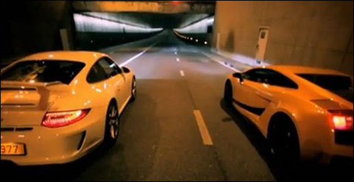 video Lamborghini Gallardo Superleggera vs Porsche 911 GT3