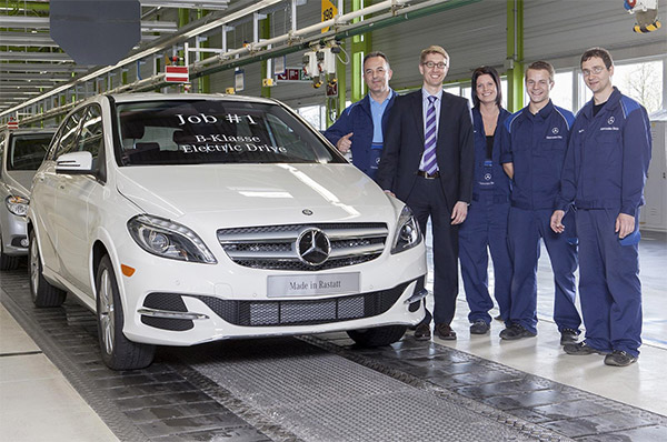 Mercedes start productie elektrische B-Klasse Electric Drive