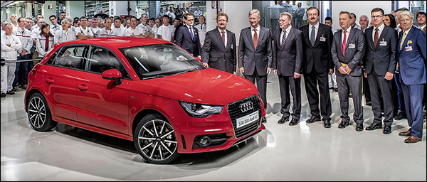 Feest! Audi A1 nummer 500.000 is rood!