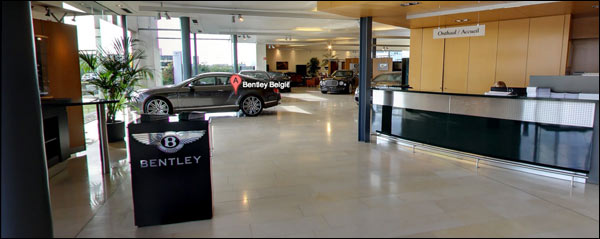 Bezoek Bentley Belgium virtueel dankzij Google