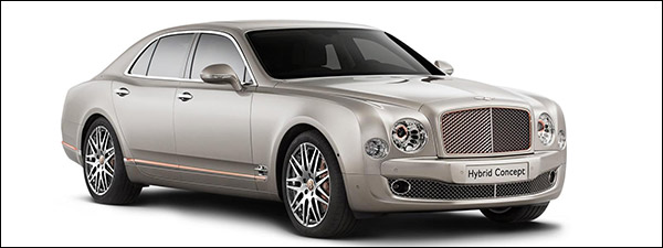 Bentley Hybrid Concept kan zo aan de stekker