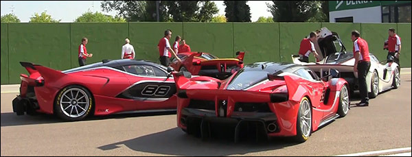 Video: 4x Ferrari LaFerrari FXX-K maken kabaal op Imola