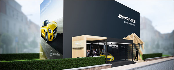 Zomerse Mercedes-AMG Performance Store in Knokke