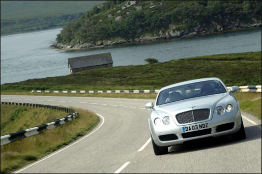 Bentley Continental GT Vooraanzicht