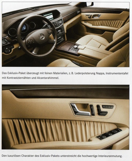 Nieuwe Mercedes E-klasse Exclusive interieur pakket