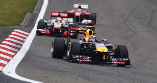 GP Duitsland 2011 Webber-Hamilton-Alonso