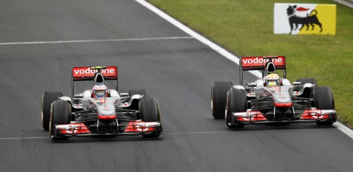 GP Hongarije 2011 Button-Hamilton