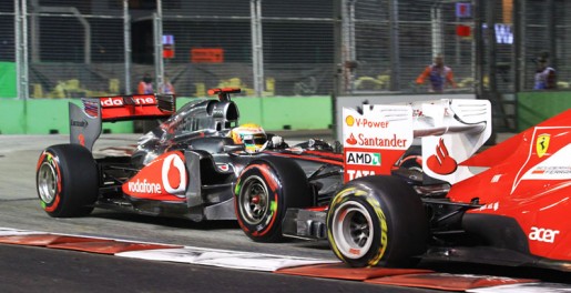 GP Singapore 2011 - Hamilton vs Massa