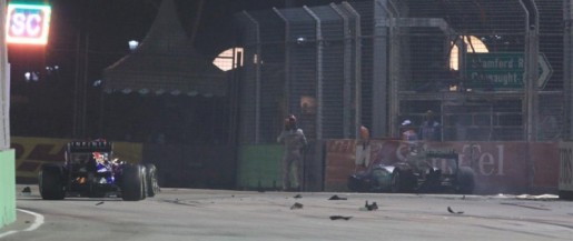 GP Singapore 2011 - Schumacher Crash