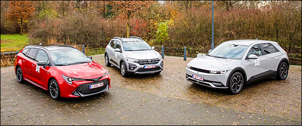VAB Gezinswagen van het jaar 2022: Dacia Sandero Stepway, Toyota Corolla Touring Sports en Hyundai IONIQ 5